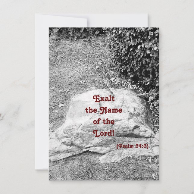 Escritura de la tarjeta de felicitación plana (Anverso)