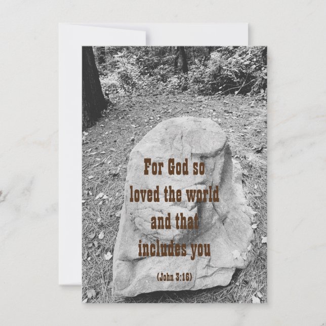 Escritura de la tarjeta de felicitación plana (Anverso)