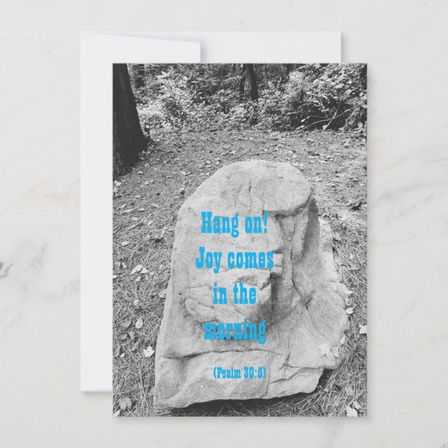 Escritura de la tarjeta de felicitación plana (Anverso)