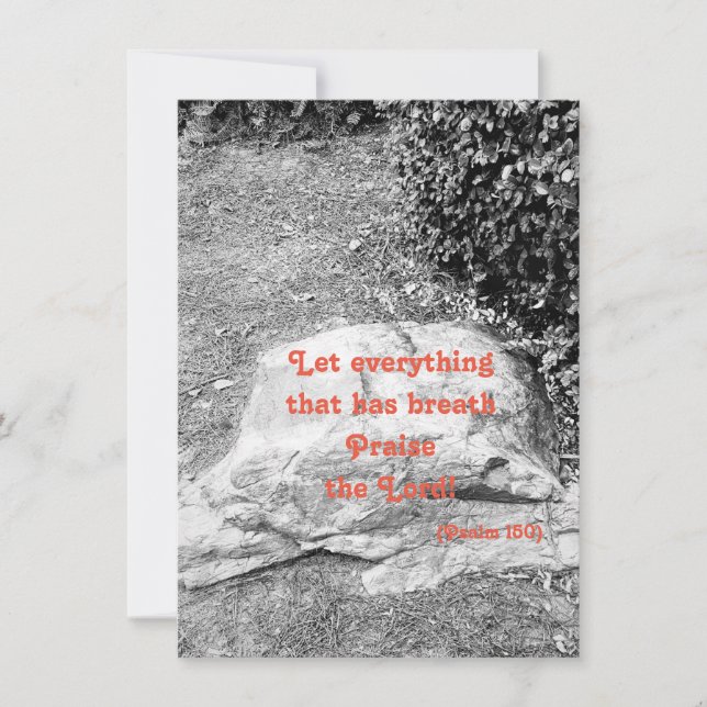 Escritura de la tarjeta de felicitación plana (Anverso)