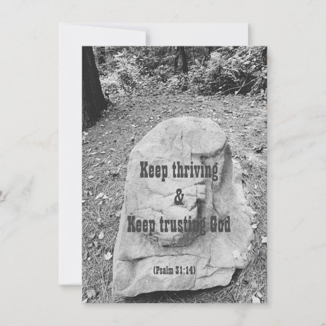 Escritura de la tarjeta de felicitación plana (Anverso)