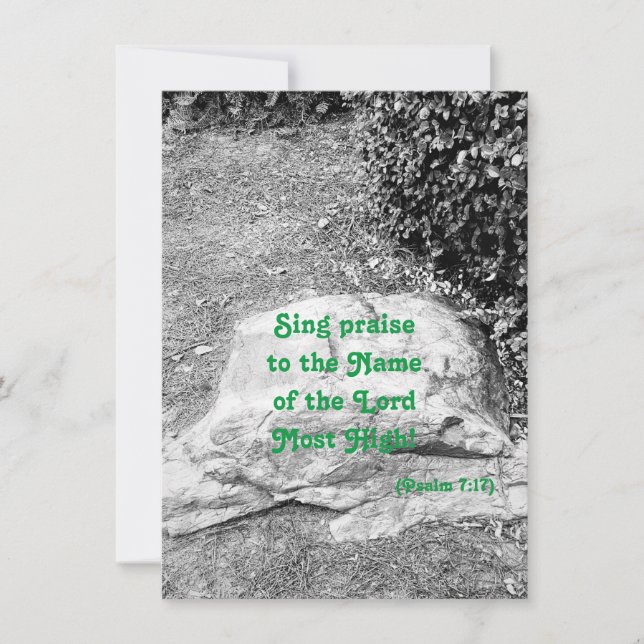 Escritura de la tarjeta de felicitación plana (Anverso)