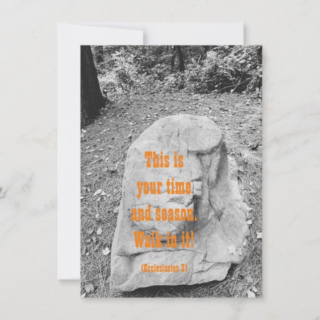 Escritura de la tarjeta de felicitación plana (Anverso)