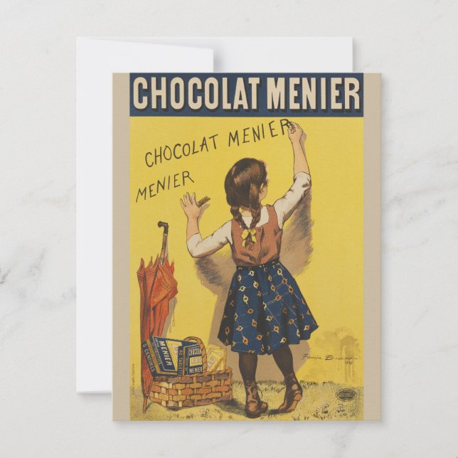 Escritura de pared de Chocolat Menier (Anverso)