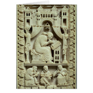 Escritura de St Gregory con los escribanos abajo