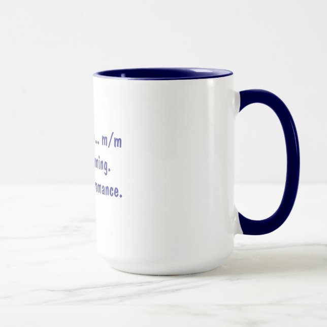 Escritura de una taza romántica (Derecha)