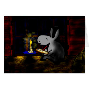 escritura del burro por luz de una vela