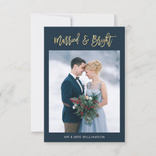 escritura dorada casada y invitación boda brillant