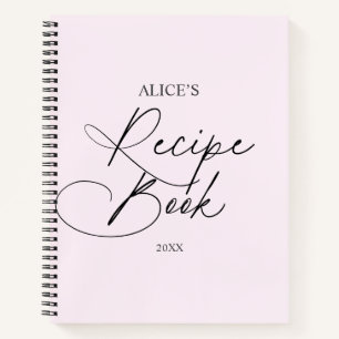 Escritura manuscrita del libro de recetas