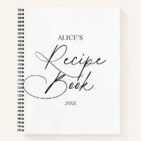 Escritura manuscrita del libro de recetas
