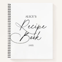 Escritura manuscrita del libro de recetas