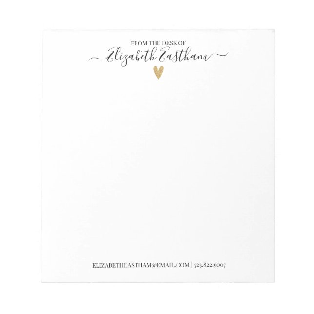 Escritura moderna del escritorio del Bloc de notas (Frente)