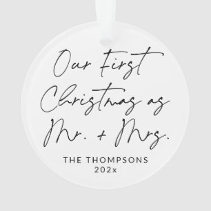 Escritura moderna Nueva Ornamento de Navidad