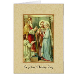 Escritura religiosa de bodas antiguas