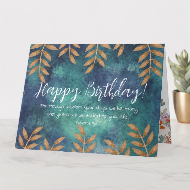 Escritura Tarjeta de felicitación de cumpleaños pr (Planta pequeña)