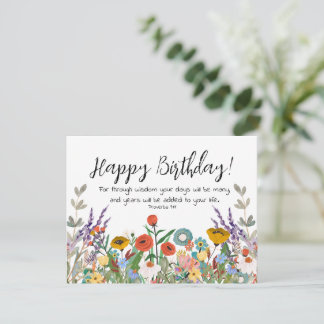 Escritura Tarjeta de felicitación de cumpleaños Pr