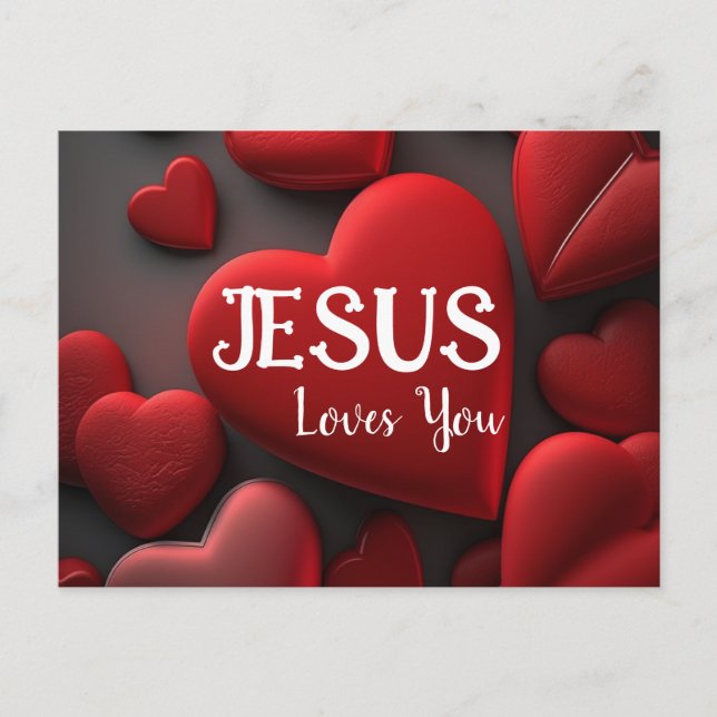 Escritura Tarjeta de Post de Saludo a Jesús 2 (Anverso)
