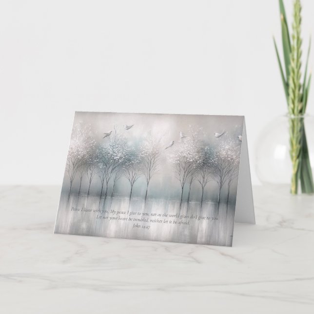 Escritura versículos, carta de agradecimiento (Anverso)