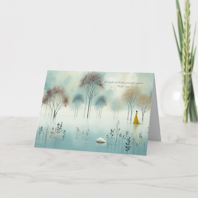 Escritura versículos, carta de agradecimiento (Anverso)