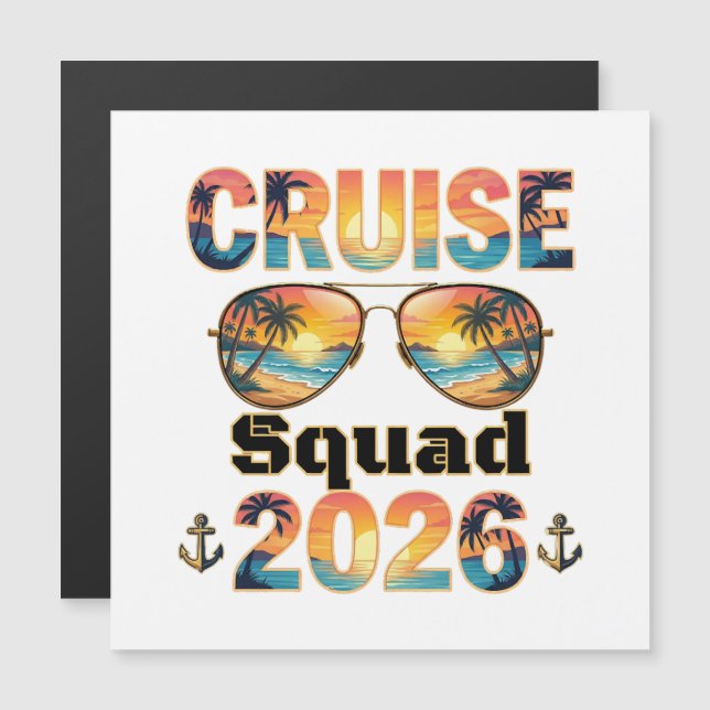 Escuadrón de Crucero 2026 - Atardecer Retro (Anverso/Reverso)