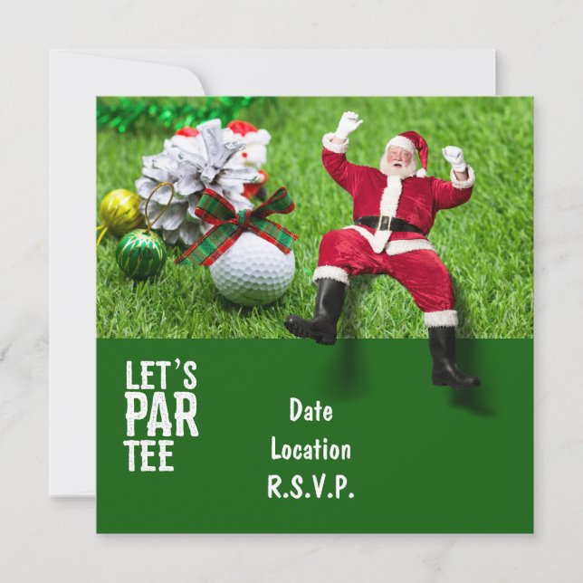 Escuadrón de Navidades del fiesta del Golf Par Tee (Anverso)