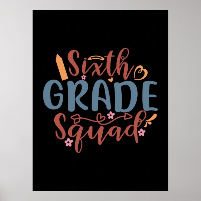 Escuadrón de sexto grado de arte docente (Frente)
