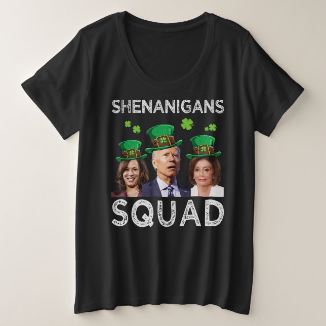 Escuadrón de Shenanigans contra la Biden Día de Sa (Anverso del diseño)