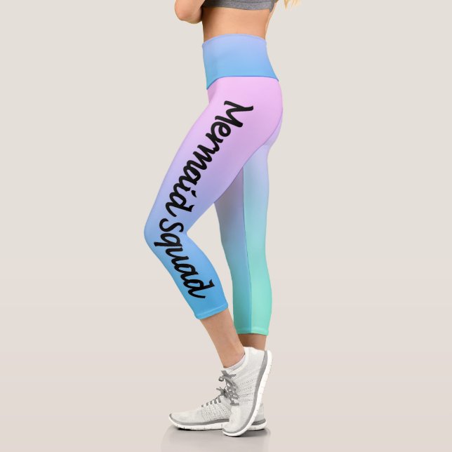 Escuadrón de sirenas Capri Leggings (Izquierda)