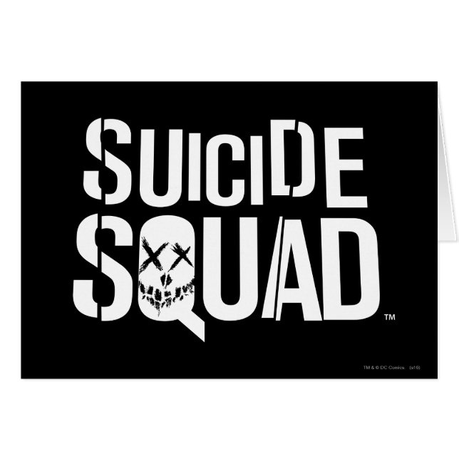 Escuadrón suicida | Logotipo blanco (Anverso (Horizontal))
