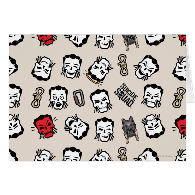 Escuadrón suicida | Patrón de Emoji Slipknot (Anverso (Horizontal))