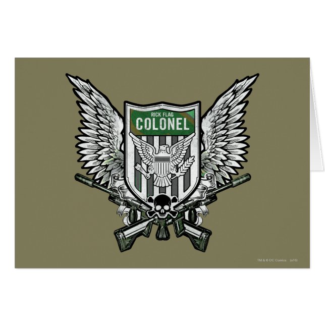 Escuadrón suicida | Rick Flag Winged Escudo Tattoo (Anverso (Horizontal))