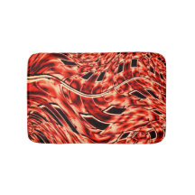 Escuadrones crocados reflejados en la alfombra de 