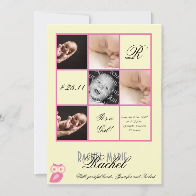 Escuadrones preciosos en la Invitación de bebé de  (Anverso)