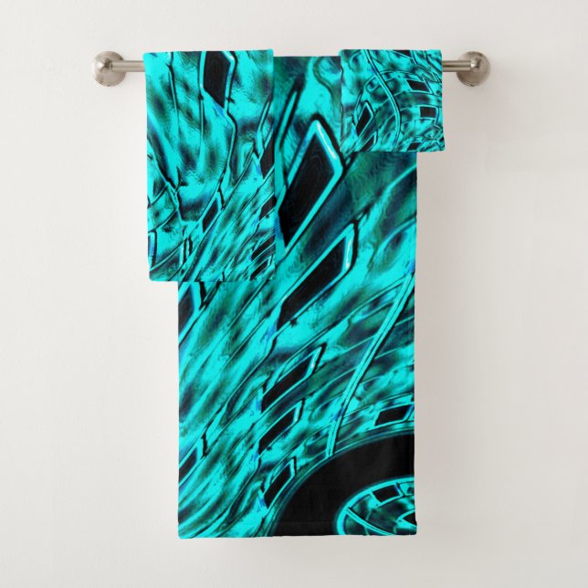 Escuadrones recortados reflejados en imagen cian (In situ)