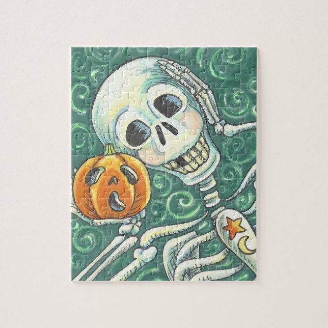 ESCUCHA TU PUMPKIN, HALLOWEEN SKELLY PUZZLE (Vertical)