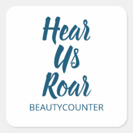 ¡Escúchame Roar! Pegatina Beautycounter