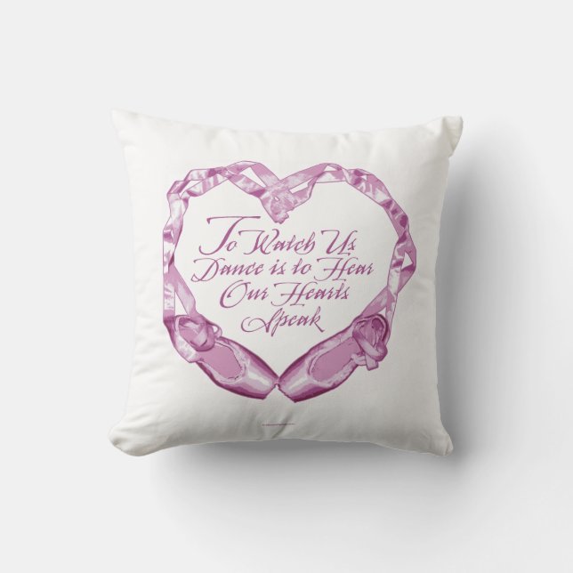 Escuchar nuestro Cojín decorativo de corazón de ba (Anverso)