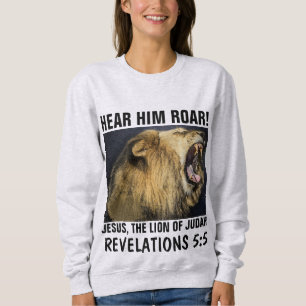 ¡ESCUCHARLE EL ROAR! JESÚS, LEÓN DE Camisetas JUDA