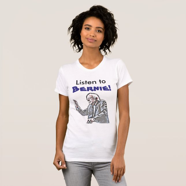 Escuche la camiseta política de Bernie (Anverso completo)