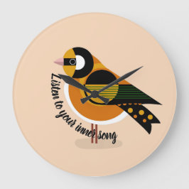 Escuche Su Reloj De Pared De Aves De Canción Inter