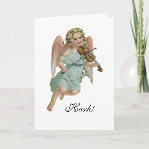 ¡Escuche! Tarjeta de Navidad del ángel