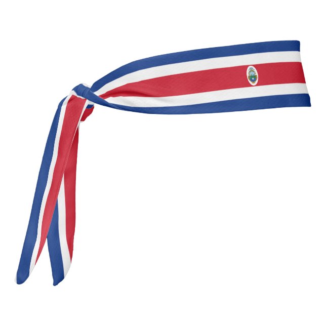 Escudo blanco azul rojo bandera de Costa Rica (Girar 270)