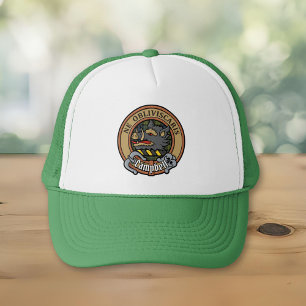 Escudo Campbell sobre sombrero Trucker Tartán