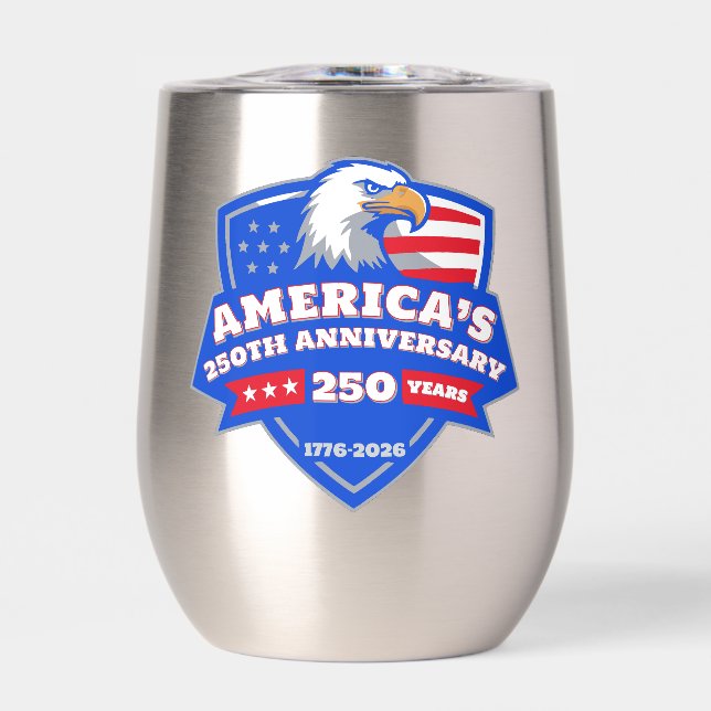 Escudo de águila audaz 250 Aniversario de los Esta (Frente)