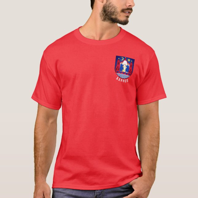 Escudo de armas de Aarhus - camiseta de DINAMARCA (Anverso)