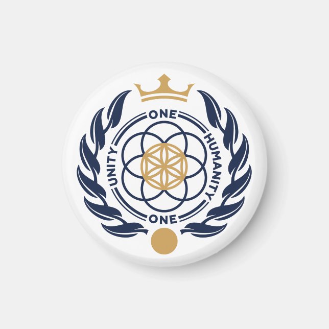 Escudo de armas de Asgardia - imán redondo (Frente)