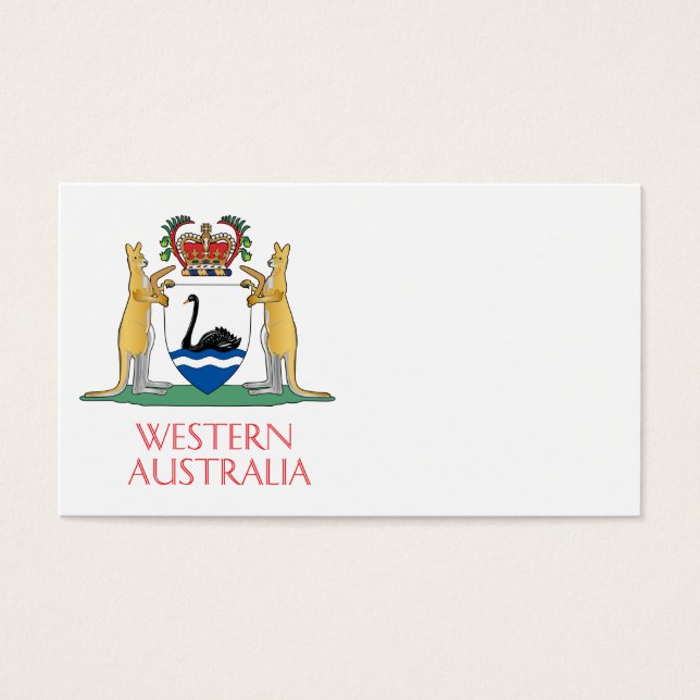 Escudo de armas de Australia Occidental (Frente)