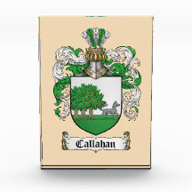 Escudo de Armas de Callahan Bloque de Fotos