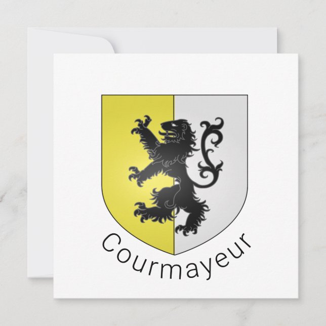 Escudo de armas de Courmayeur, Val d'Aosta (Anverso)