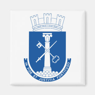 Escudo de armas de Drammen, imán de Noruega